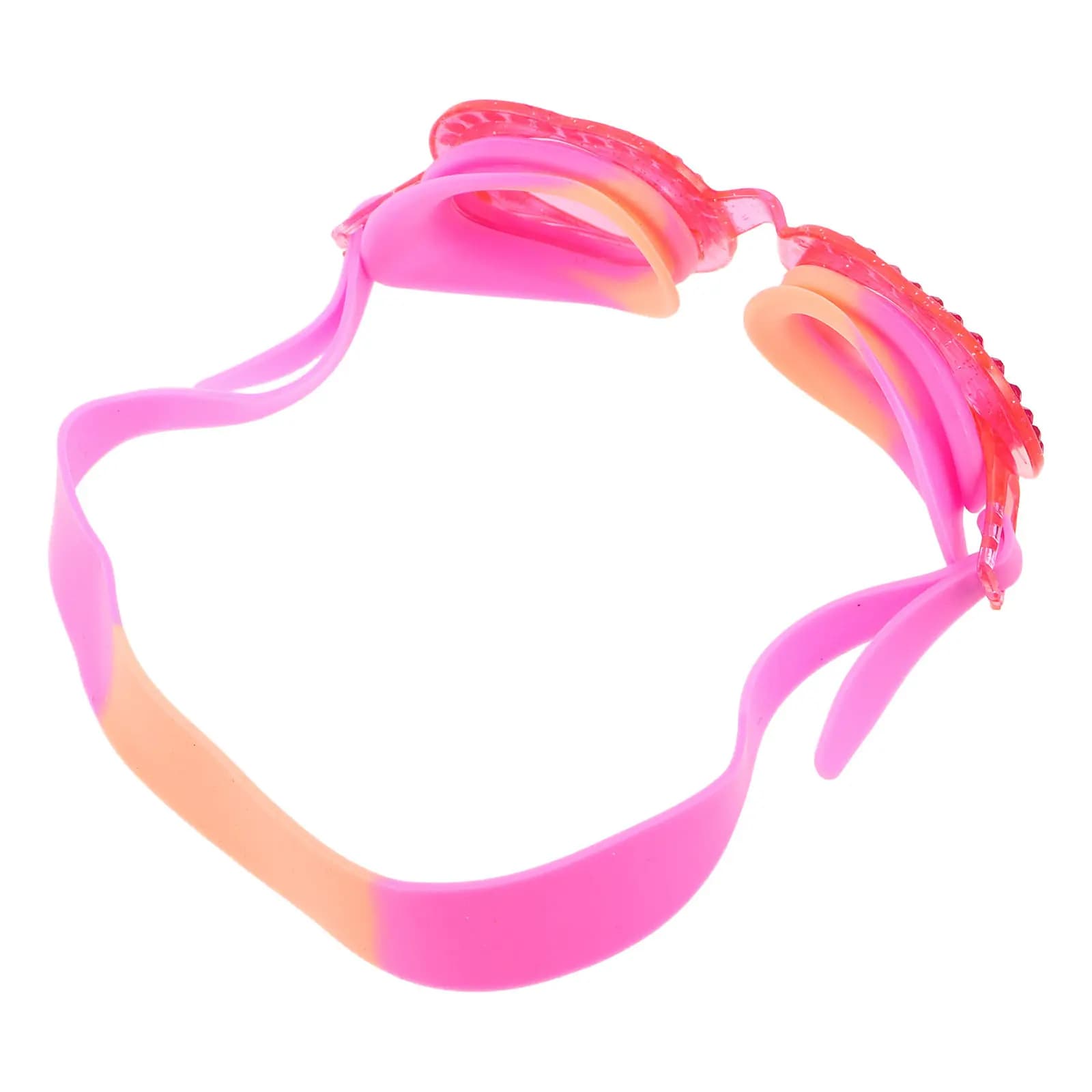 Heart Shaped Kids Swim Goggles Anti Fog Uv400 Protection Comfortable Elastic Strap Adjustable Nose Bridge Children Swimming Eye
