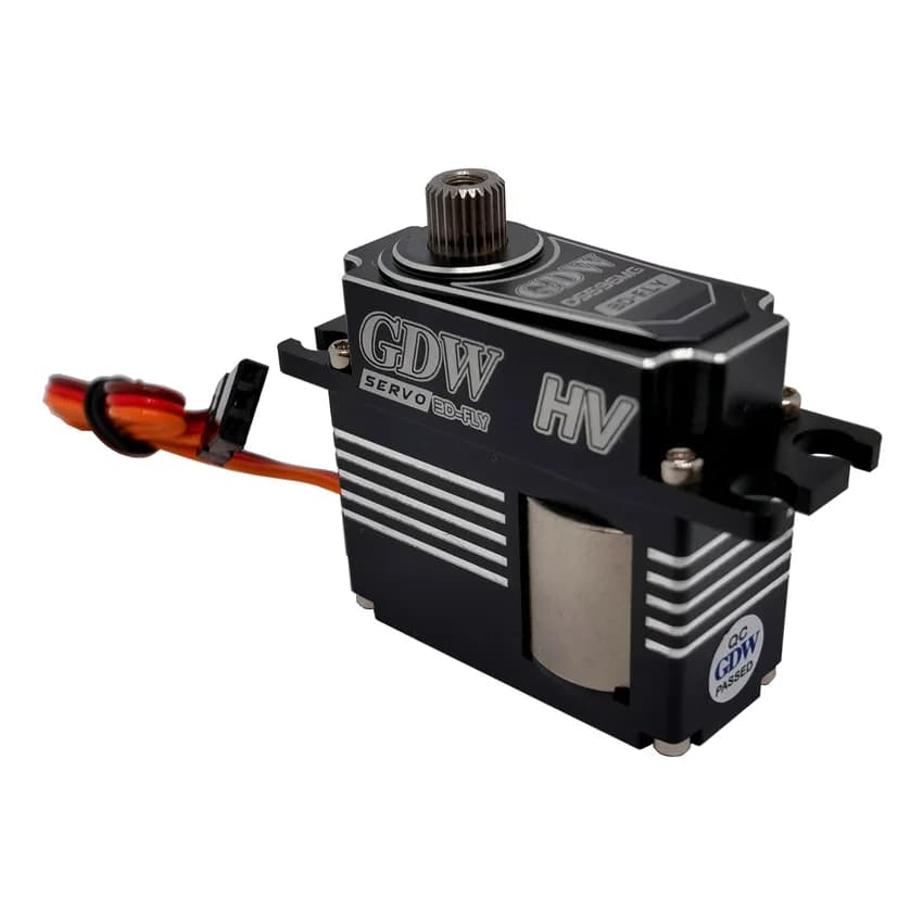 GDW DS596MG Servo coreless digitale da 15 kg Ingranaggio in acciaio 0,085s Guscio completamente in metallo HV per ala fissa robot aereo RC