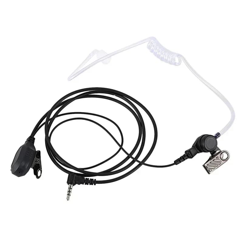 Walkie Talkie Auricolare PTT Mic Aria Tubo Acustico Auricolare 3.5mm 1-Pin Microfono Per YAESU VERTEX VX-3R 5R 210 210A VX-8Gr VX2R