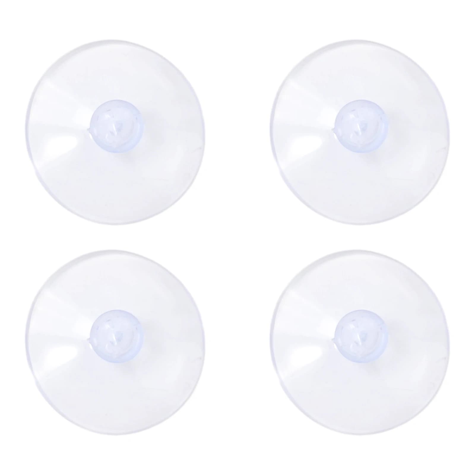 Ventosa a testa di fungo da 55 mm in PVC, trasparente, perforata, per acquari, vetri, bagno, finestre, pareti e ganci per auto