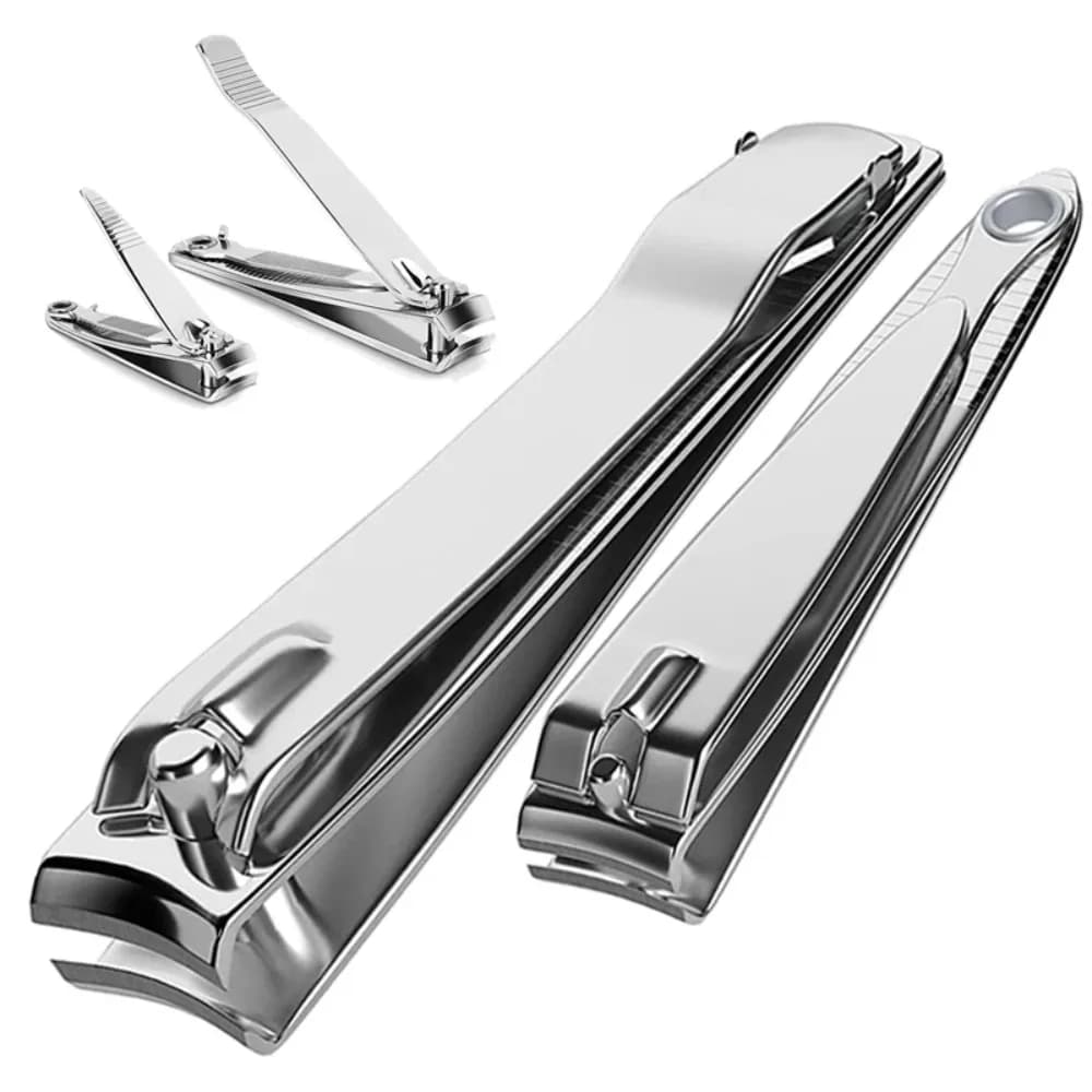 1pc/2pcs Nail Clipper Premium Sharp Sturdy Stainless Steel Fingernail And Toenail Clipper Cutters Perfect Nail Clippers 2030