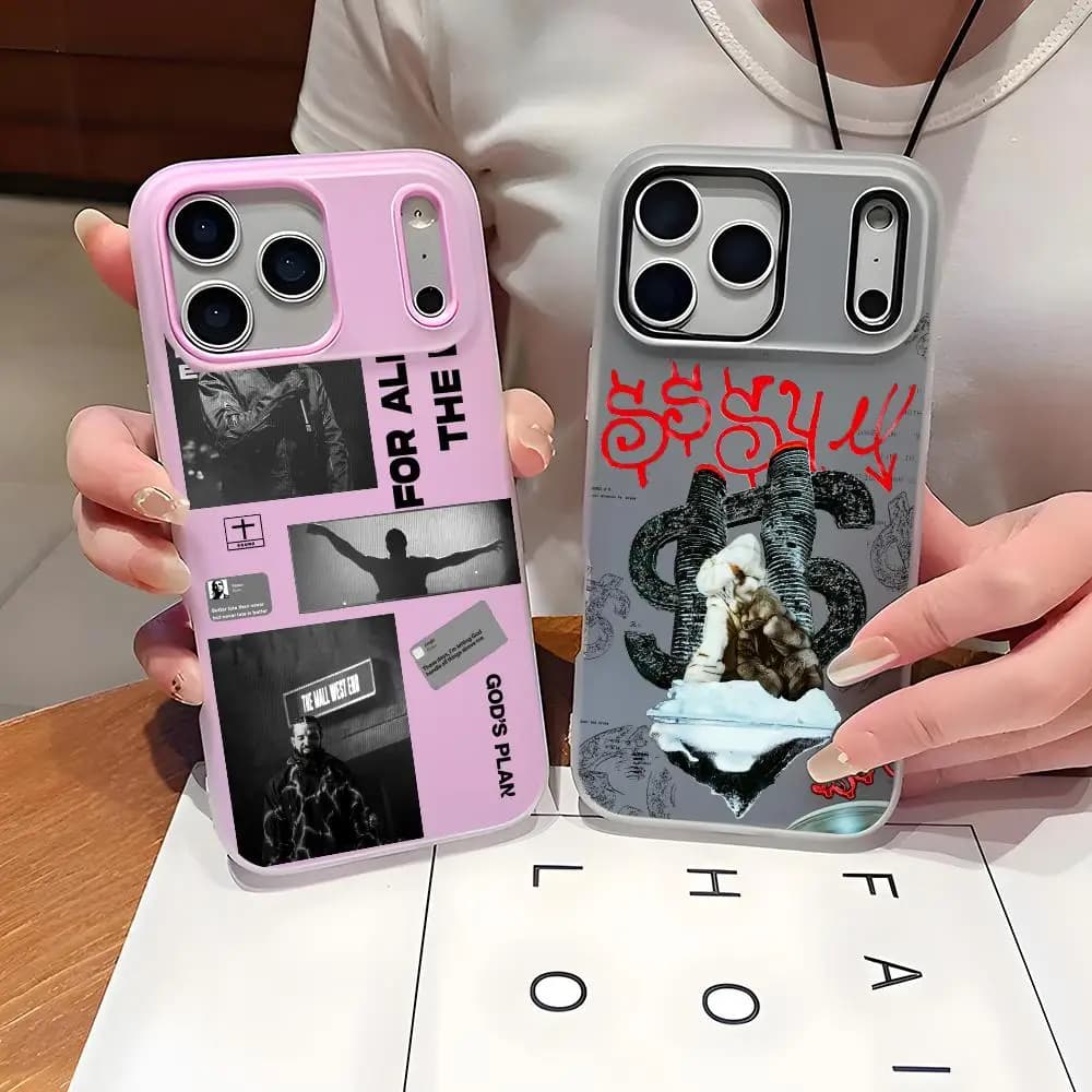 Cover per iPhone D-Drake Rapper Singer, trasparente, antiurto, morbida, per modelli 17 16 15 14 13 12 11 Pro Max Plus Mini