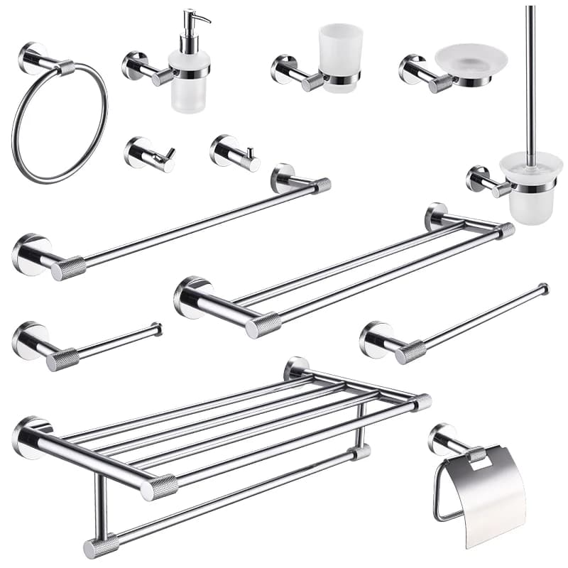 Accessories Hardware for bathroom wall towel in stainless steel chromed toilet paper holder hook for bathrobe towel pendant