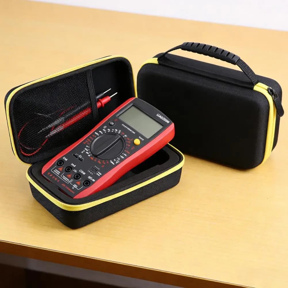 Custodia da viaggio portatile semirigida in EVA per avviatore di emergenza per auto, power bank, caricabatterie, borsa anti-caduta per la conservazione della batteria