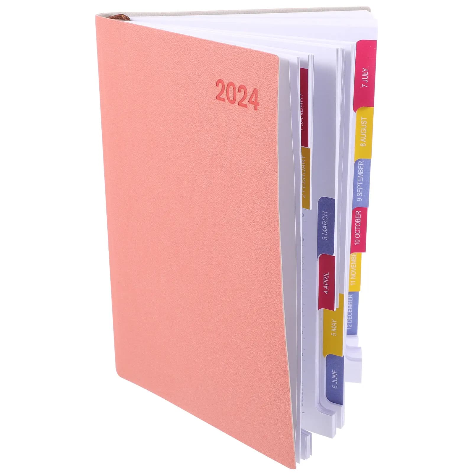 Agenda Giornaliera 2024 in Inglese, Taccuino Semplice e Alla Moda Senza Data, Blocco Note Settimanale e Mensile, Lista delle Cose da Fare, Diario