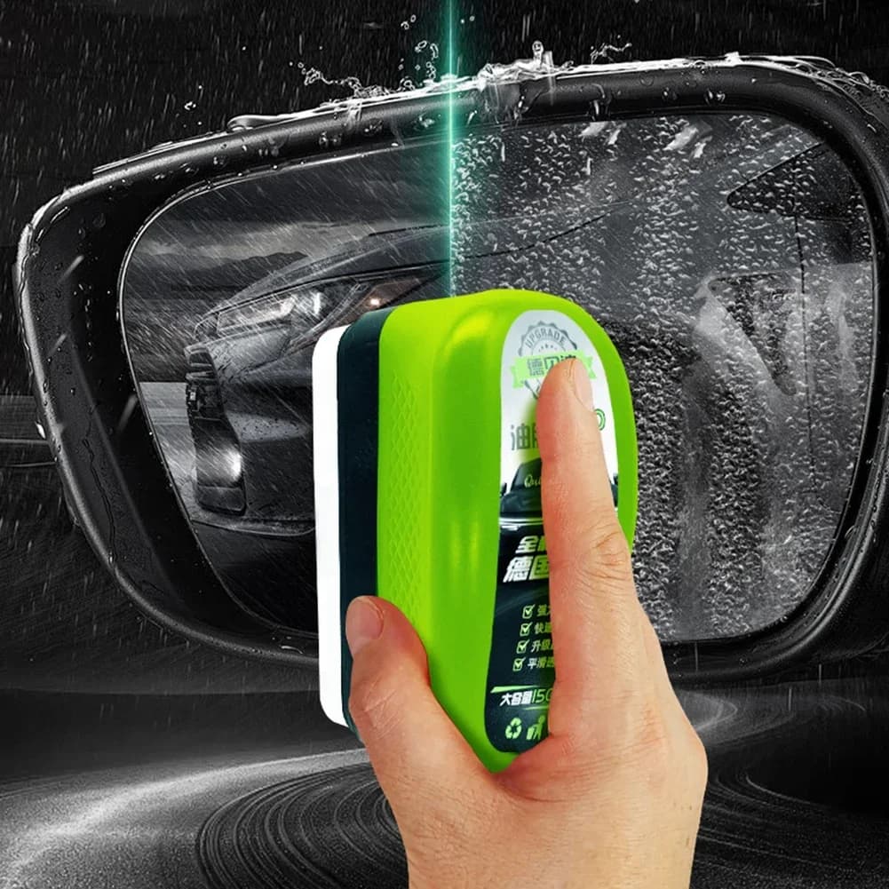 Spugna per la rimozione della pellicola oleosa dai vetri dell'auto, spazzola per lucidare il parabrezza, strumento per la pulizia dei vetri auto, accessori per auto.