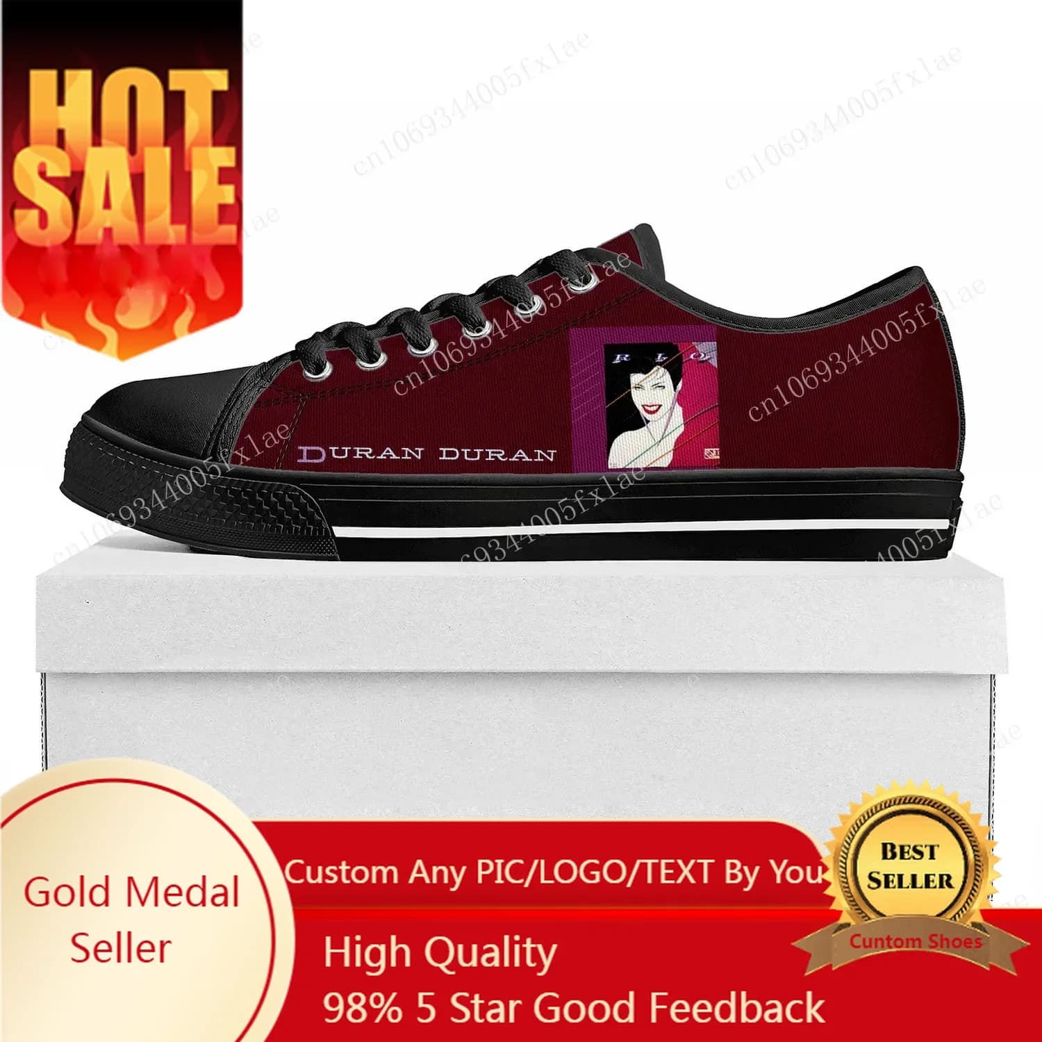 Dance Rock Band Duran Duran Fashion Sneakers Low Men Women's Teenager Sneaker Canvas Couple Shoes Customized Shoes