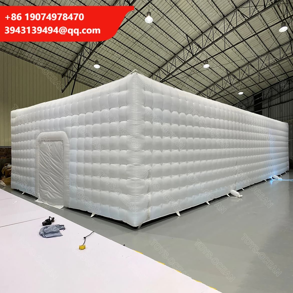 Custom Cube Inflatable Tent for Camping, Disco, Weddings and Party with LED Lights