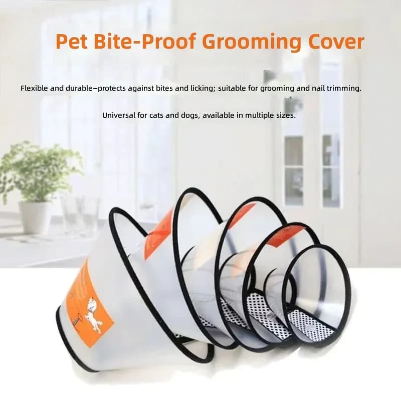 2026 Elizabeth Ring Cat and Dog Universal Pet Shield Protective Cover Grooming Bite Shield Collar