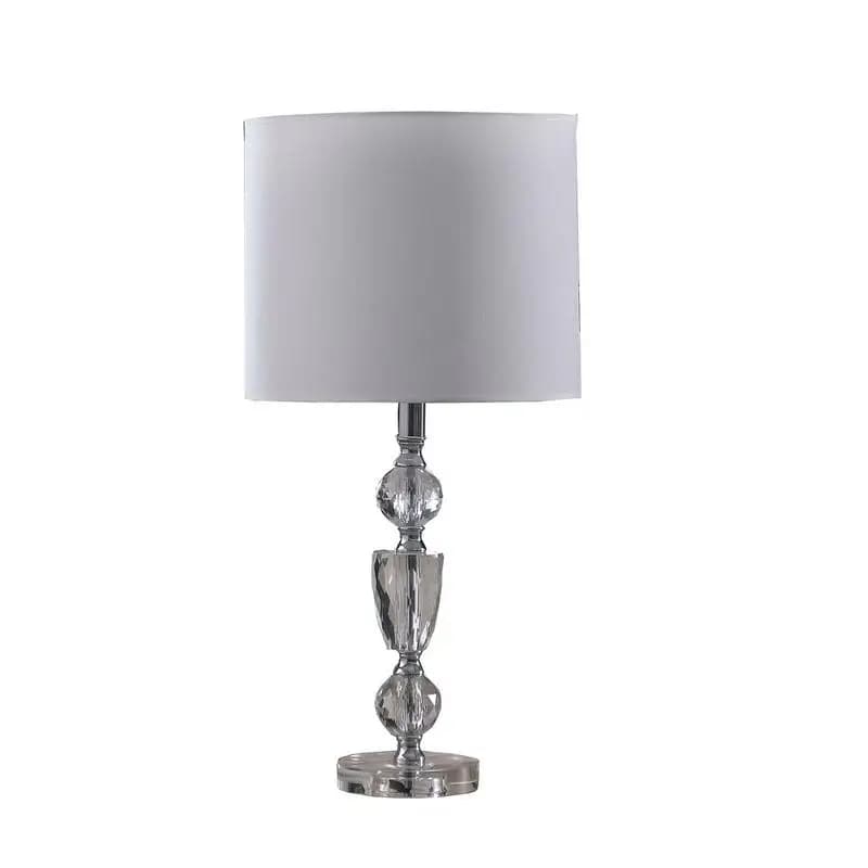 Lampada da tavolo moderna in cristallo tagliato da 23,5" - Apparecchio di illuminazione elegante per l'arredamento della casa, design elegante e funzionale, perfetto per