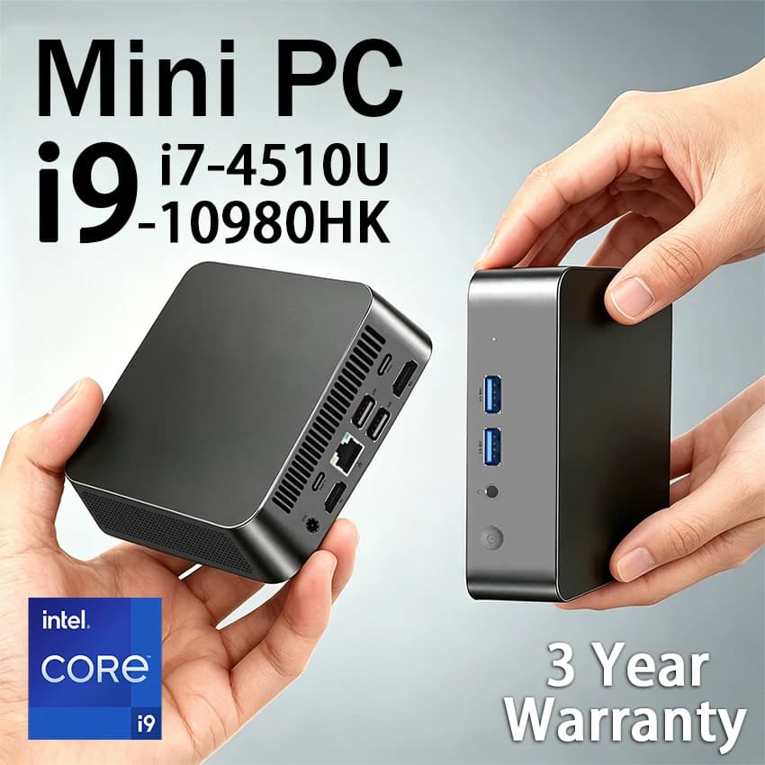 Nuovo Mini PC Intel Core i9 8950HK Windows 11 16GB DDR4 1TB SSD WIFI6 BT5.2 PC Portatile da Gaming Computer Desktop per Ufficio e Tempo Libero