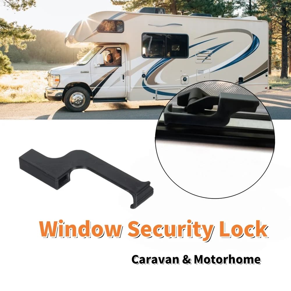 Serratura di sicurezza per finestra camper Maniglie per finestre lato destro/sinistro Accessori interni Mantieni la finestra chiusa in modo sicuro per il camper del roulotte