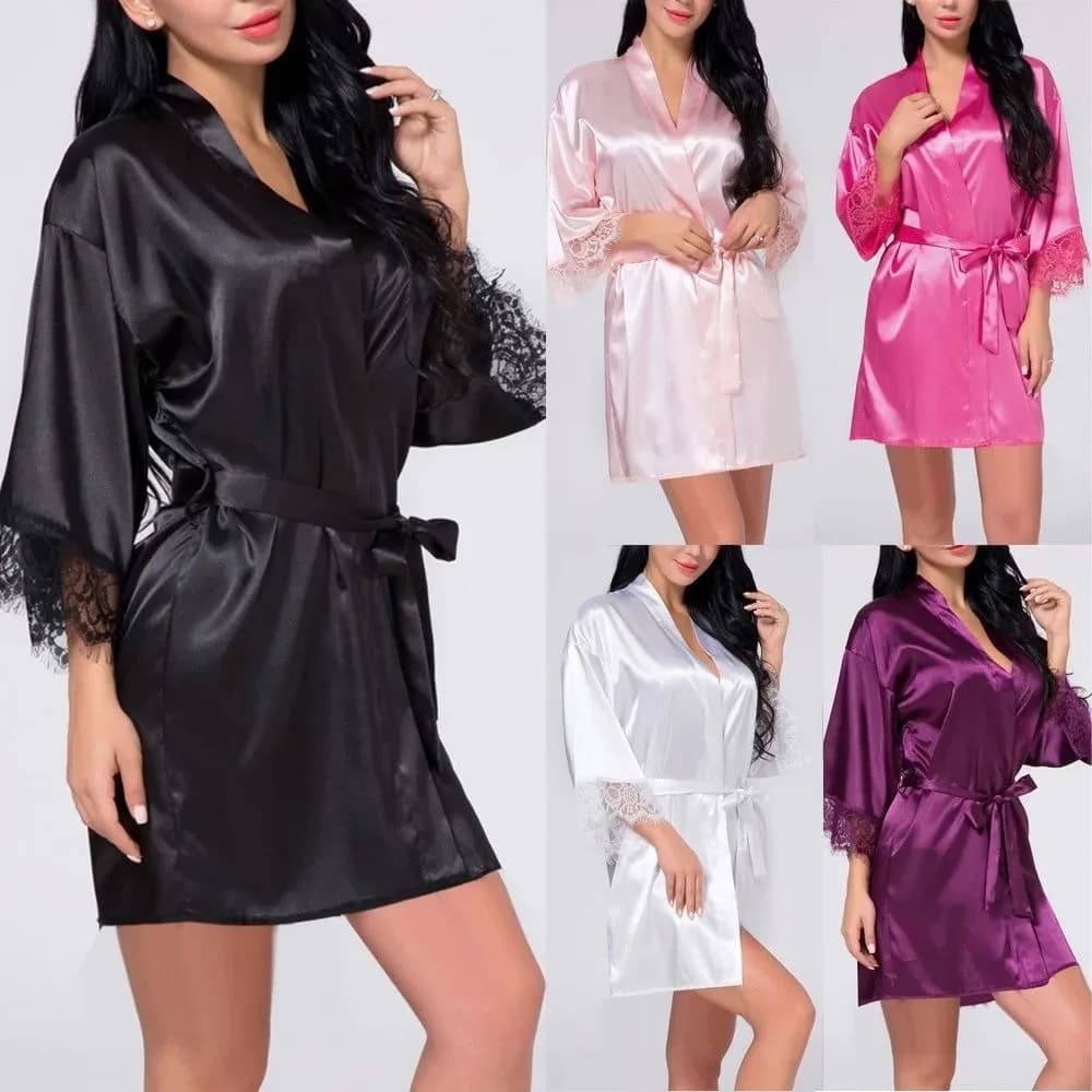 1 Piece Women's Underwear Glossy Robe Pajamas Nightgown Homewear Fashion Trend sexy