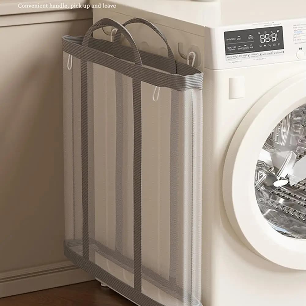 Folding Laundry Basket Toys Storage Bag Dirty Clothes Organizer Bags Laundry Basket With Handle Clothes Storage Basket Bathroom
