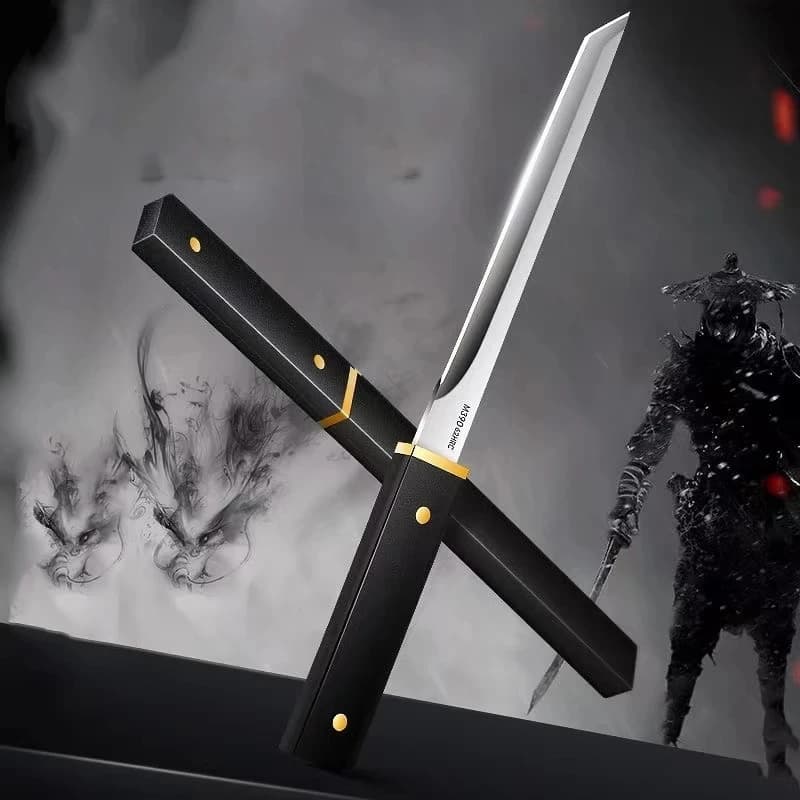 Coltello da barbecue multiuso per affettare pesce, frutta, bistecca, con manico in plastica, coltello da cucina affilato per disossare, coltello da macellaio, coltello da chef, coltello a mannaia per carne