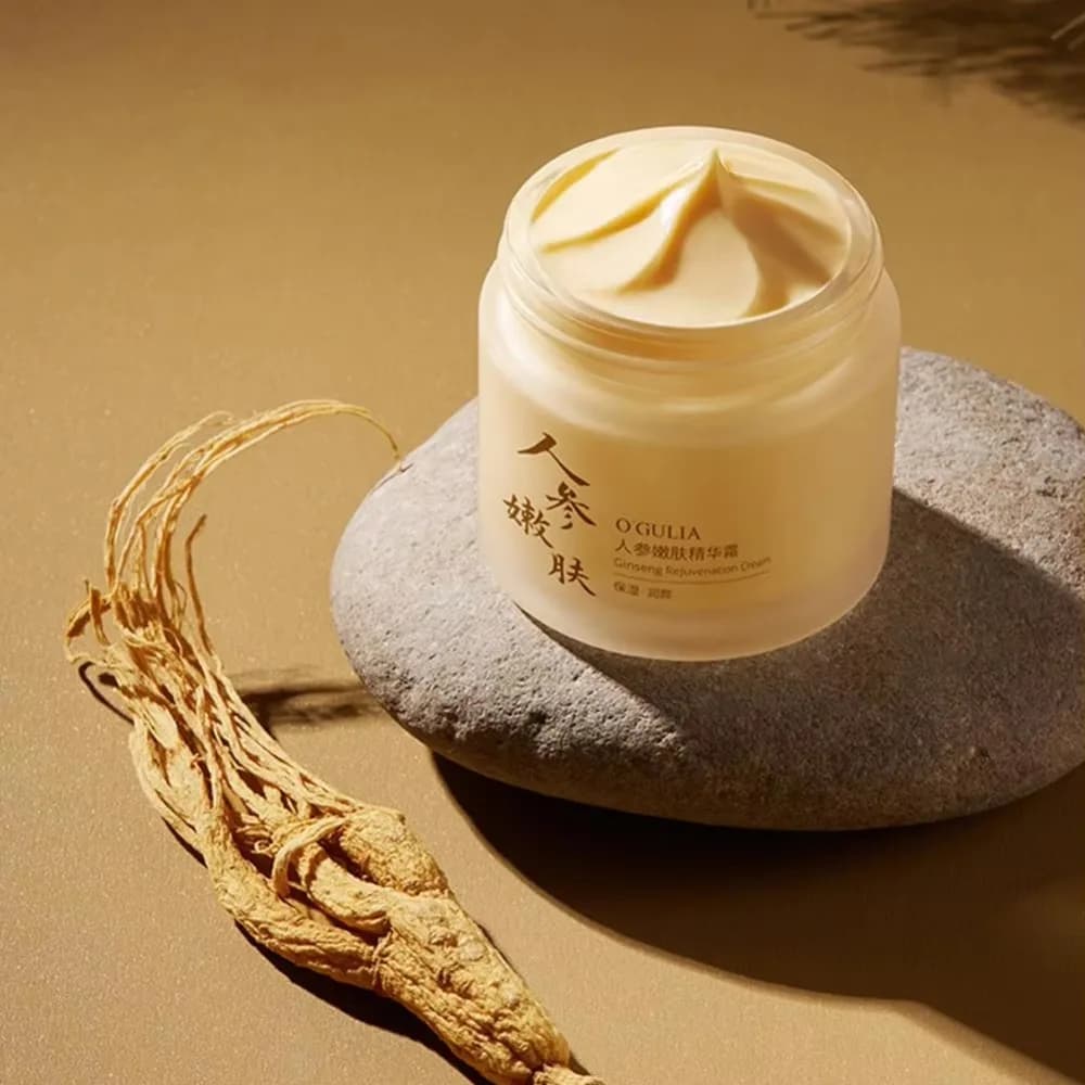 New 60g Ginseng Face Cream Brightening Firming Moisturizer Cream Radiant Skin Smooth Essence Cream Facial Skincare