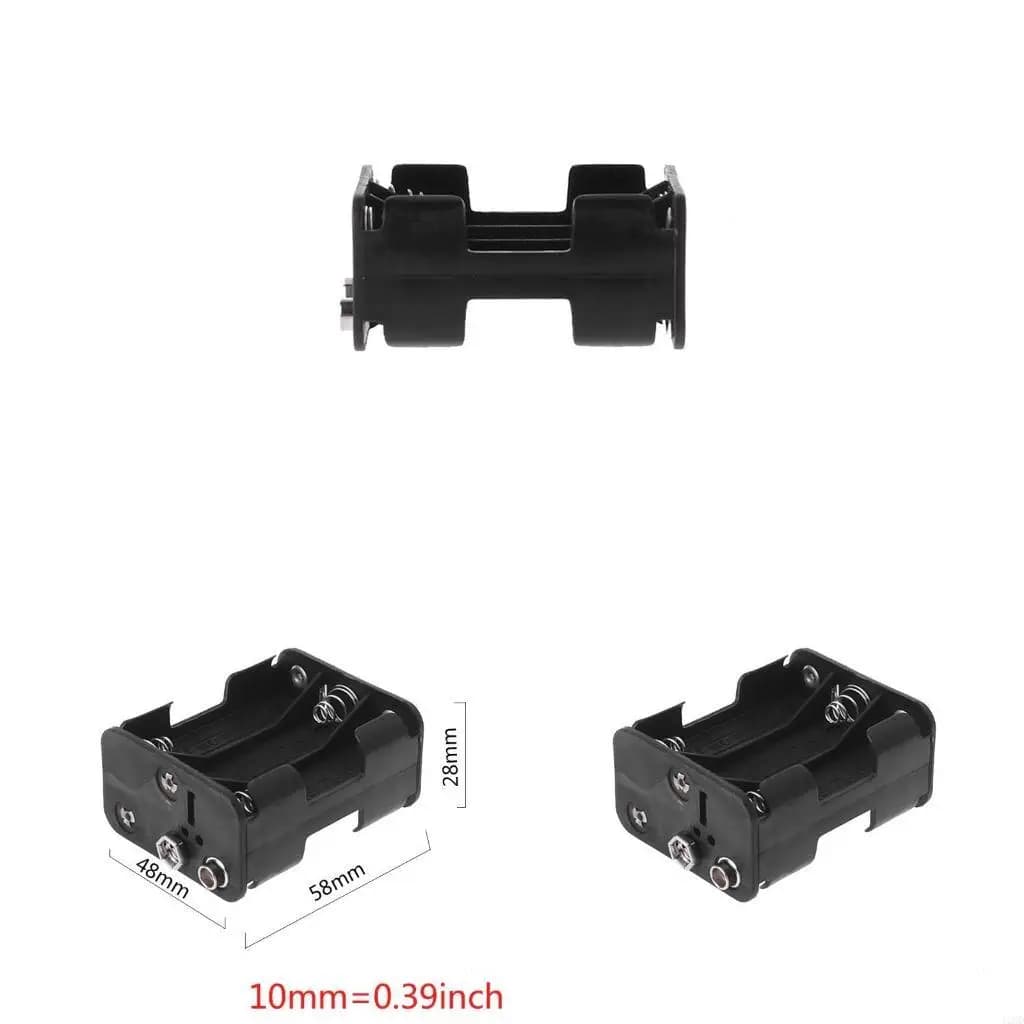 J1HD 6x AA 1,5 V portabatterie cellulare clip fai da te contenitore per batteria per contenitore accessori
