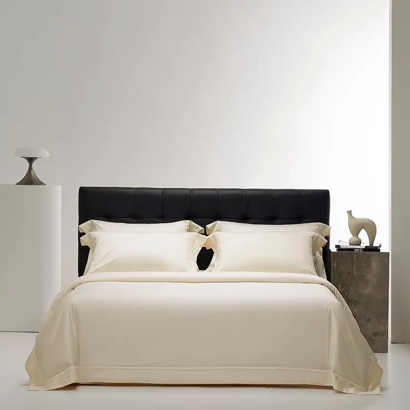 Set biancheria da letto morbida in cotone organico 100% Super King 800TC tessuto in raso di lusso cotone a fiocco lungo 1 copripiumino 1 lenzuolo 2 federe