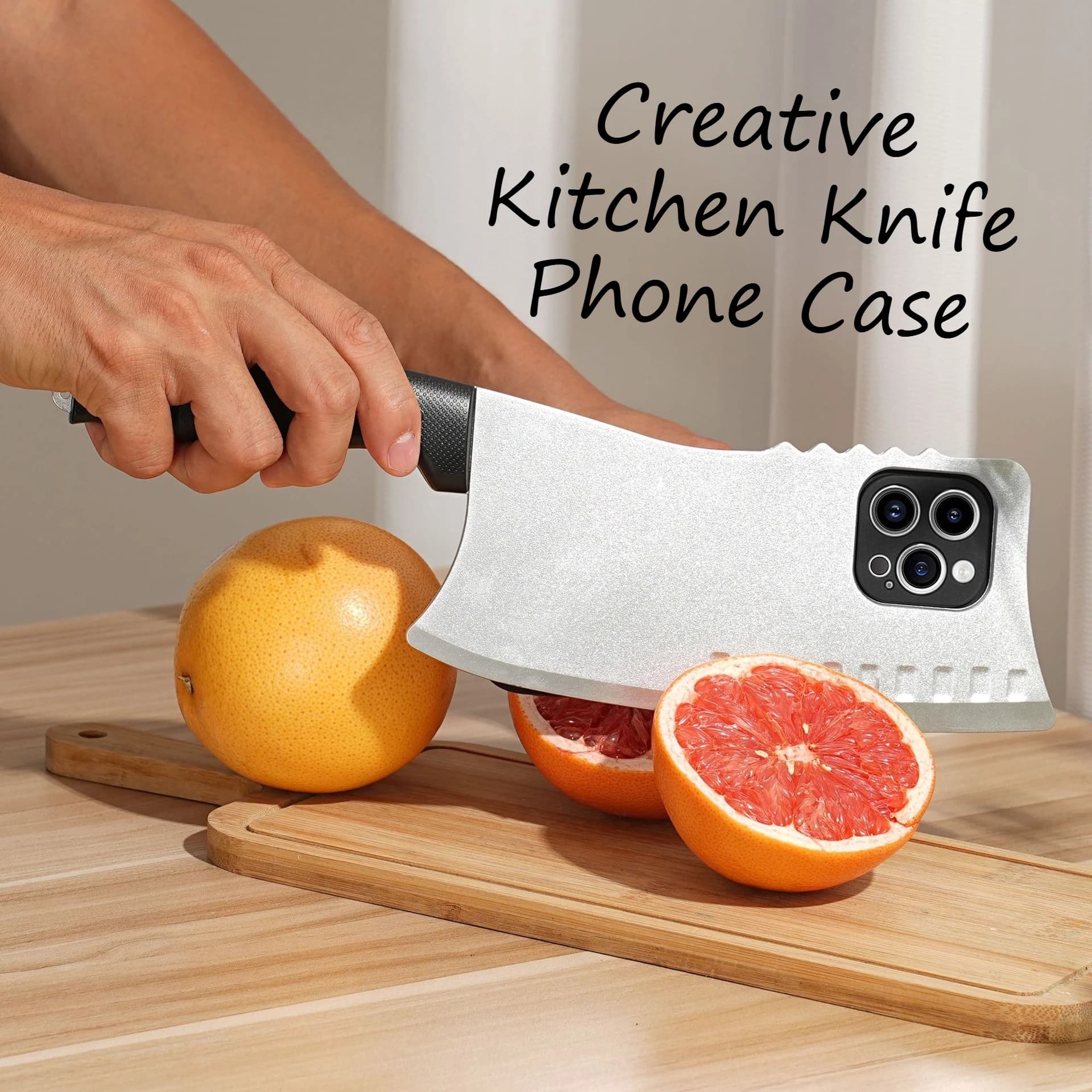 Funny Creative Kitchen Knife Phone Case for Samsung S26 S25 S24 S23 S22 Fun Simulated Phone Case for Samsung S26 Ultra S25 Plus
