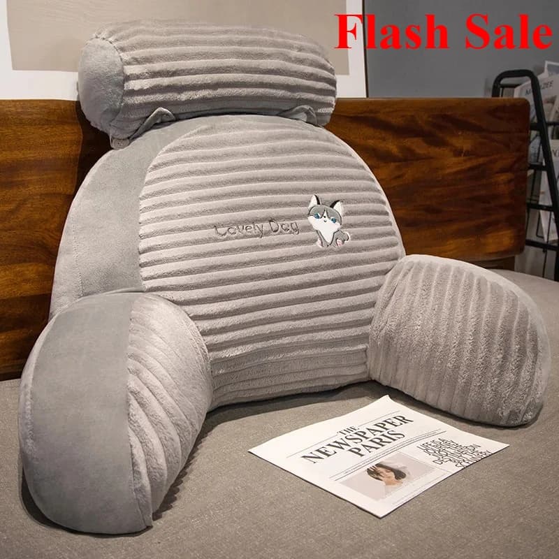 Offerta lampo: Cuscino morbido a righe con motivo a cartoni animati per divano, letto e supporto lombare
