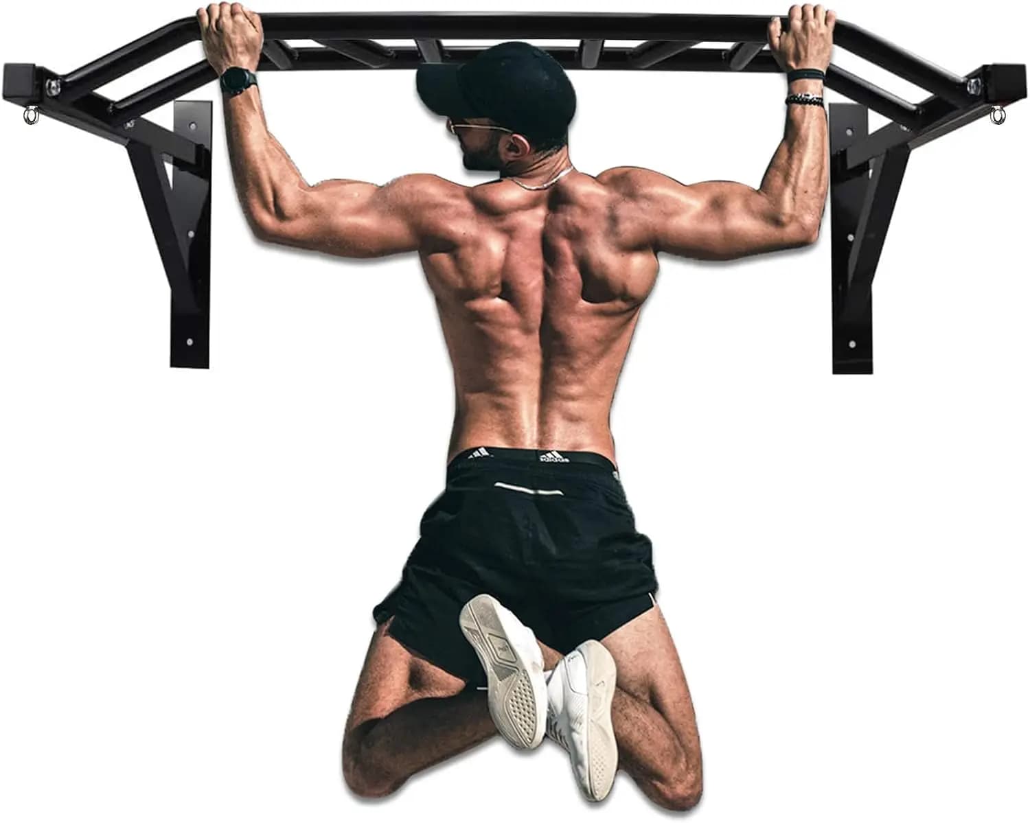 Wall mounted traction bar Traction bar Multi-functional dive station for indoor home gym workout, multi-handle traction bar