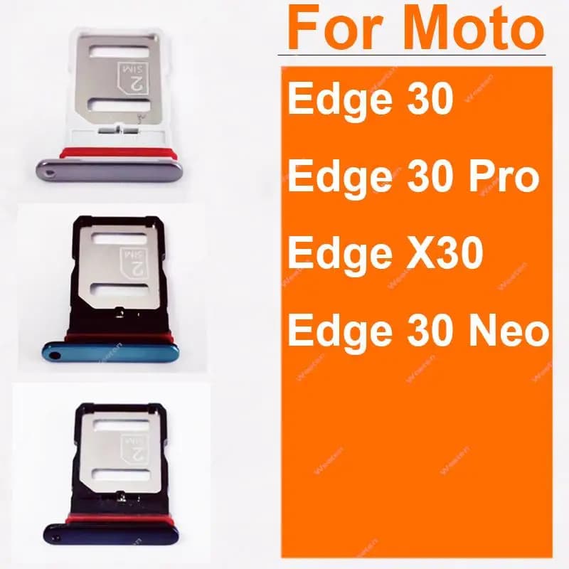 Per Motorola MOTO Edge 30 Pro Neo X30 Supporto del vassoio della carta SIM Doppio slot per scheda SIM Adattatore per lettore di schede Parti di ricambio