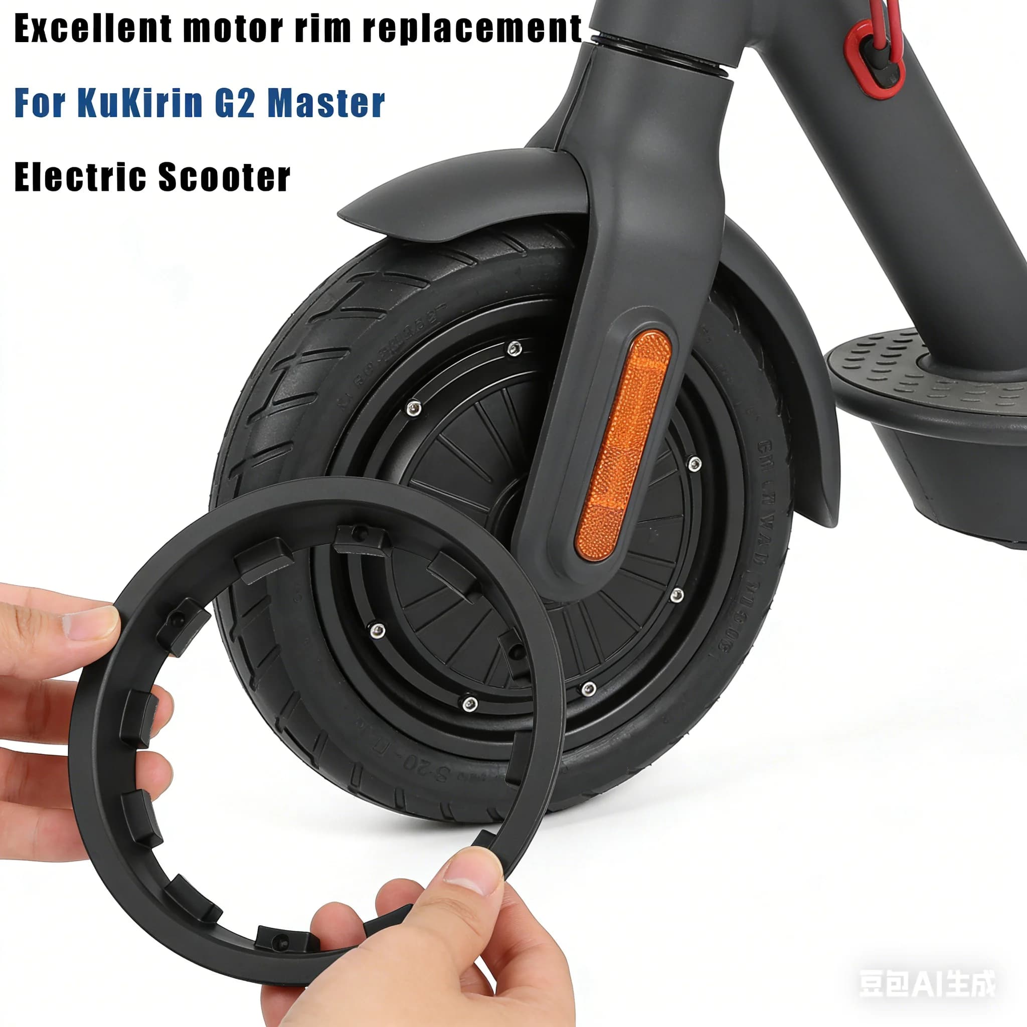 Copertura del mozzo della ruota laterale del motore per monopattino elettrico Kukirin G2 Master - Guscio protettivo decorativo per monopattino elettrico - Ricambio per kickscooter