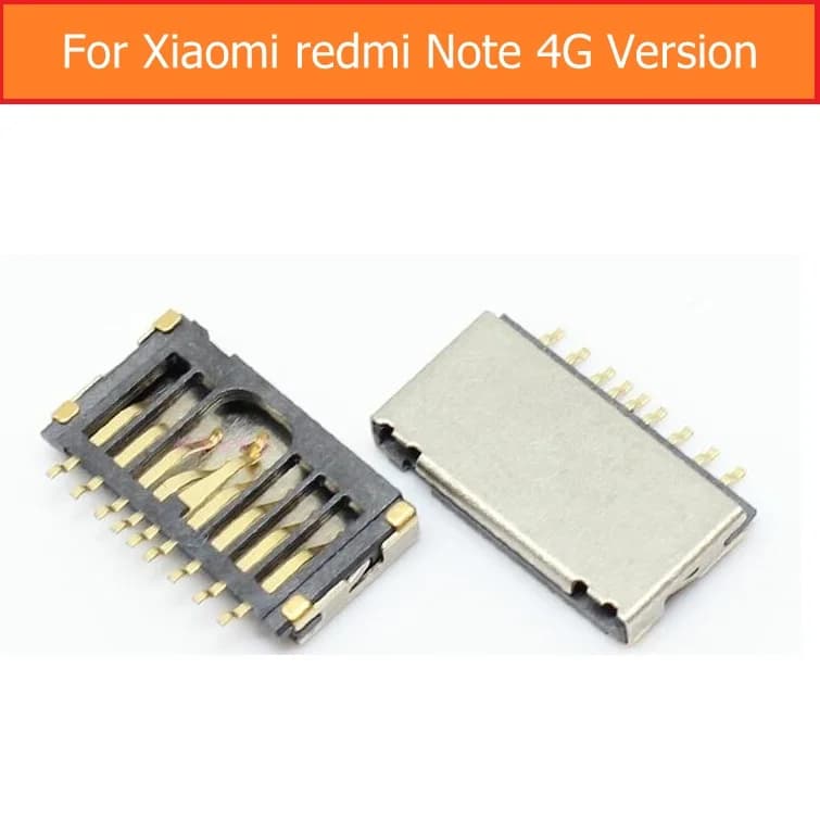 Connettore della scheda di memoria originale per Xiaomi redmi note 4g Slot per scheda di memoria SD per sostituzione del lettore di schede di memoria Coolpad F1 8297