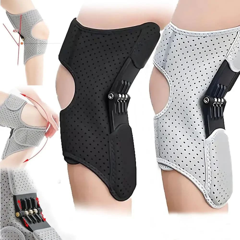 New with Powerful Rebound Springs Knee Assistive Device Breathable Adjustable Knee Booster Non-Slip Knee Brace