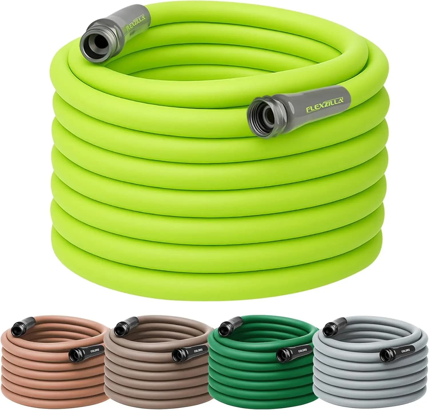Flexzilla Garden Hose 5/8 in. x 100 ft., Lightweight All-Weather Water Hose with Leak-Free Connections
