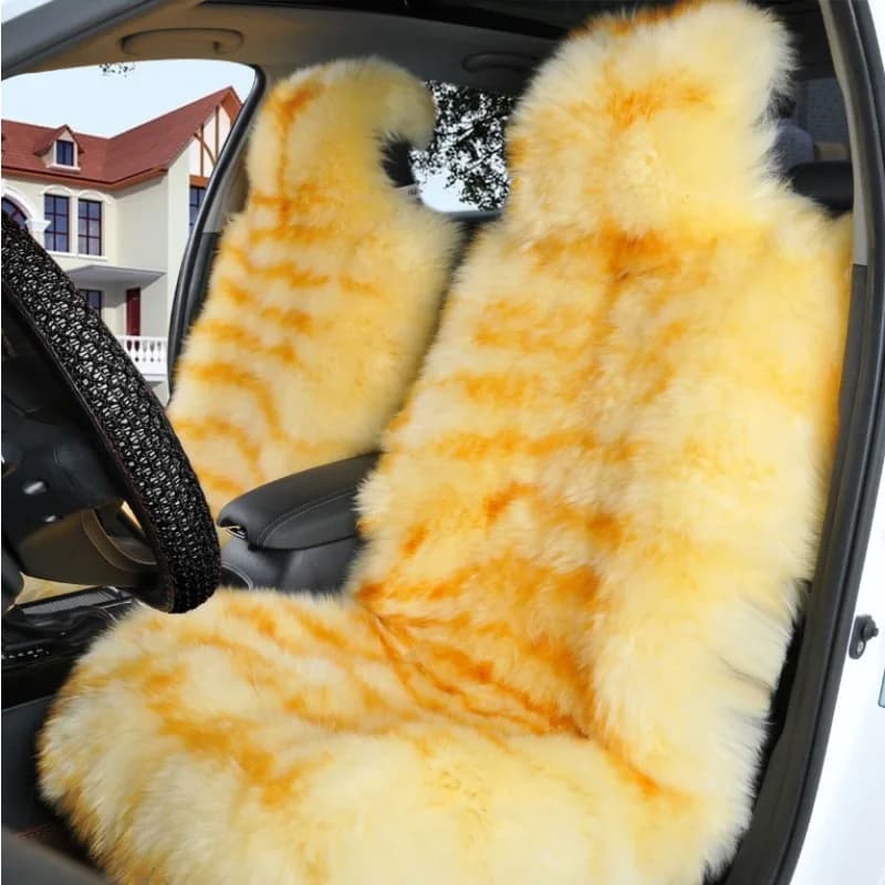 Suitable for winter car seat cushion in wool, front seat, pure Australian wool, universal type