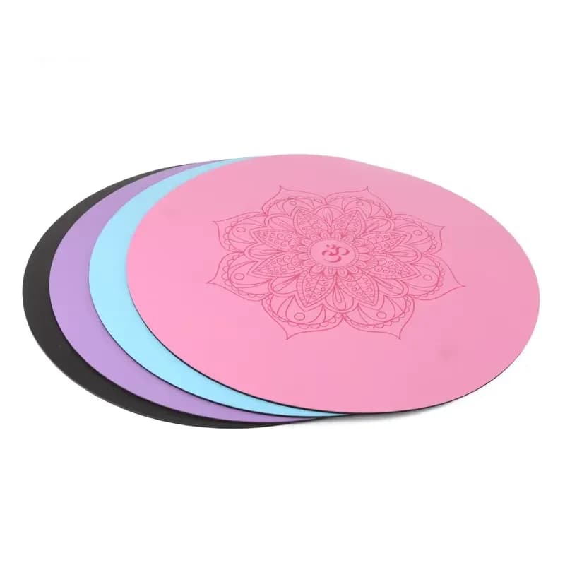Premium Eco Friendly Pu RubberSuede 5mm Thick Large Round Star Kid Yoga Mat