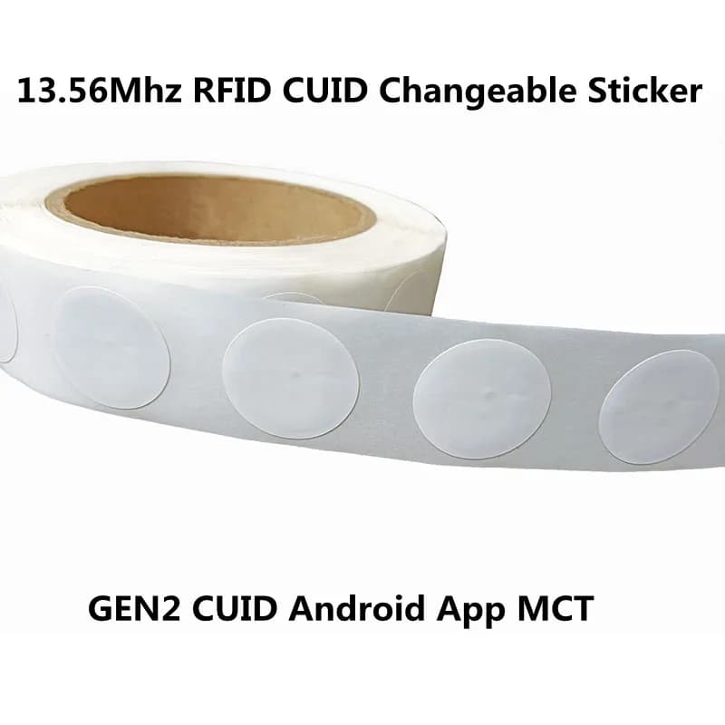13.56Mhz RFID GEN2 CUID 1K S50 Tag Adesivo Carta UID Modificabile Blocco 0 Scrivibile riscrivibile per NFC Andriod MCT Copia Clone