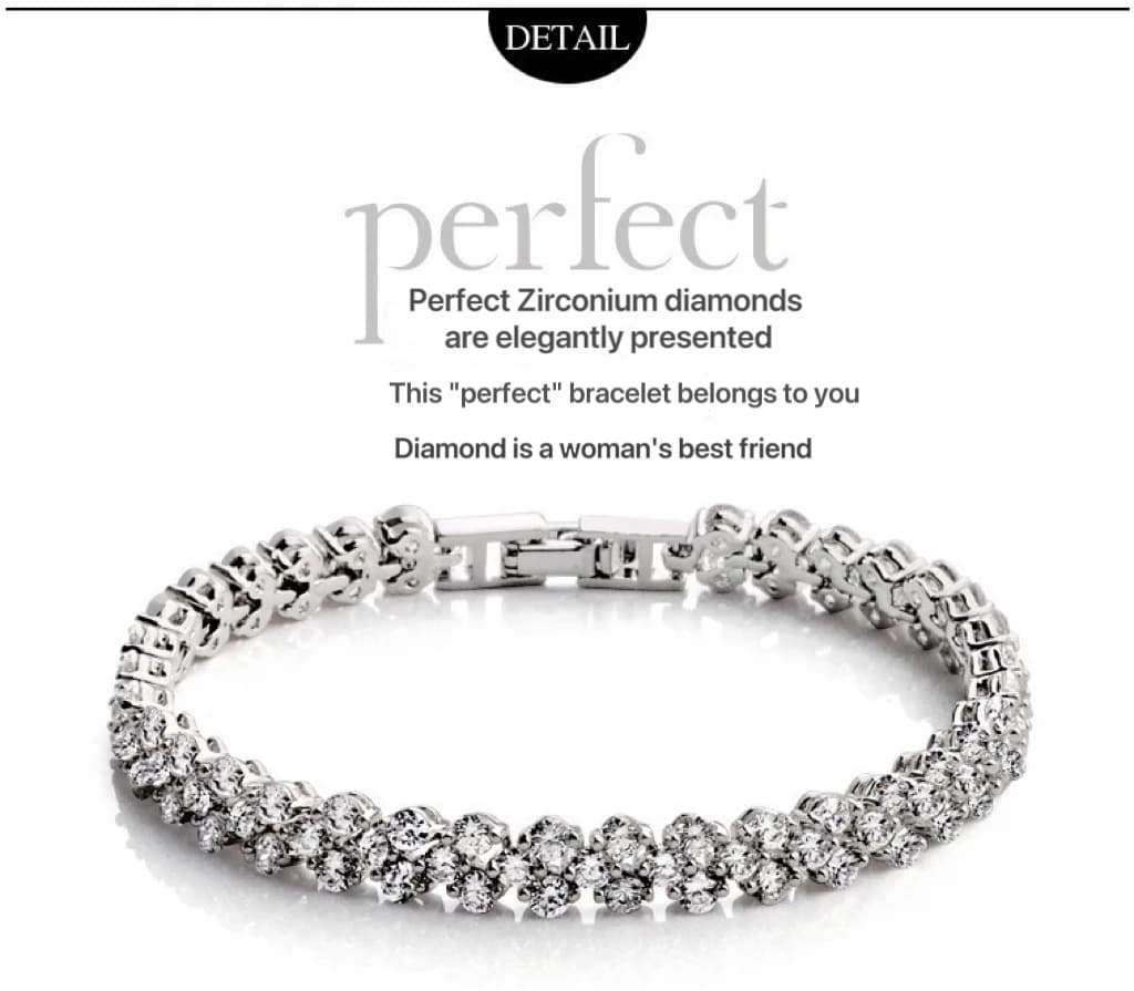 Bracciale romano incrostato a cuore con trapano ad acqua Design minoritario Senso nel braccialetto da sposa semplice con zirconi di cristallo