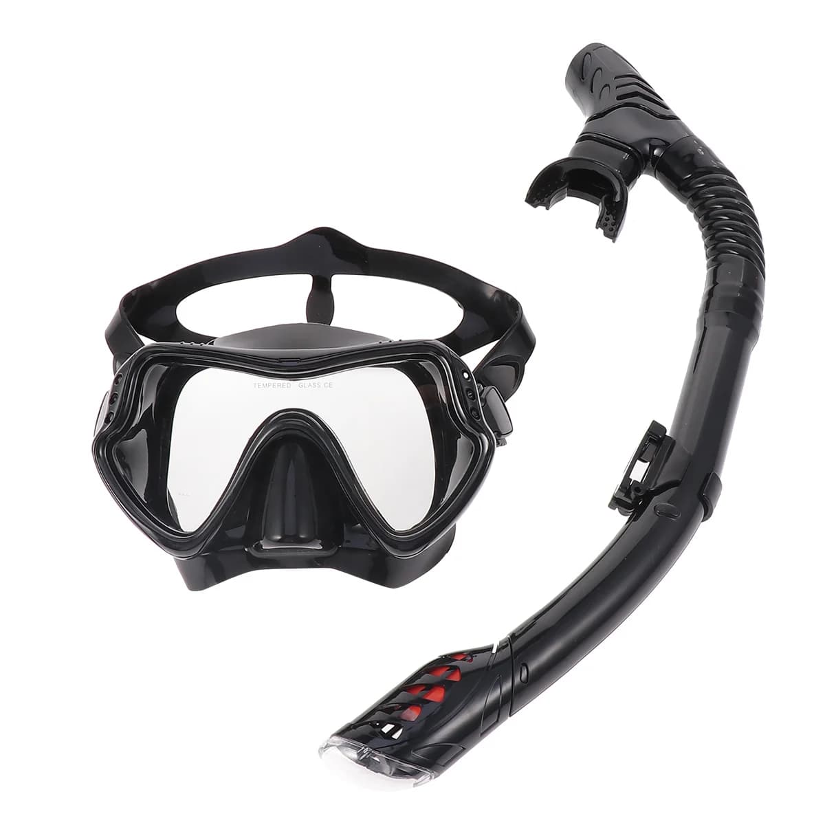 1 set kit mask for snorkeling silicone black valve mask for snorkeling silicone masks diving masks for full face snorkeling