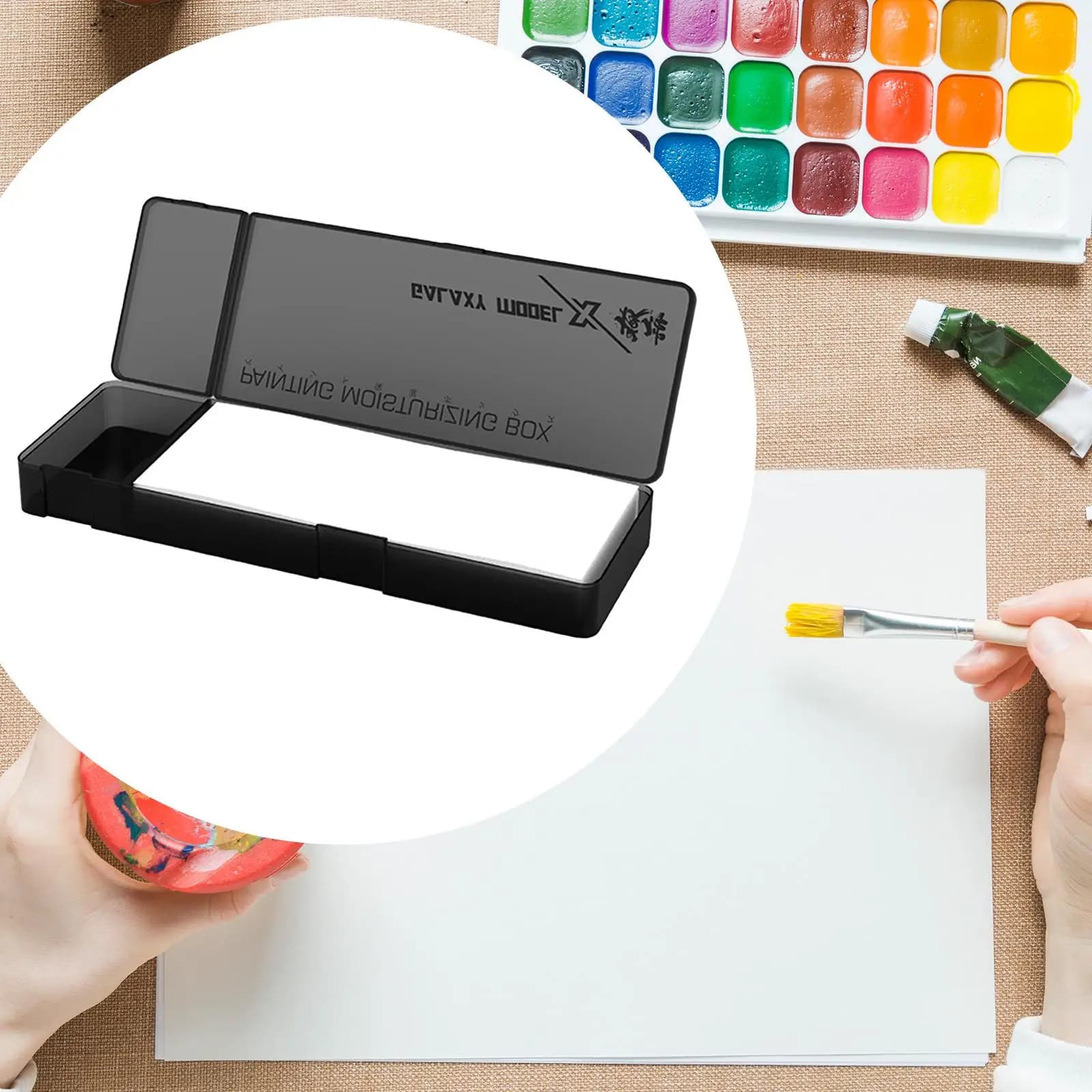 Wet Palette for Acrylic Painting with Airtight Lid Pallet for Acrylic Paints