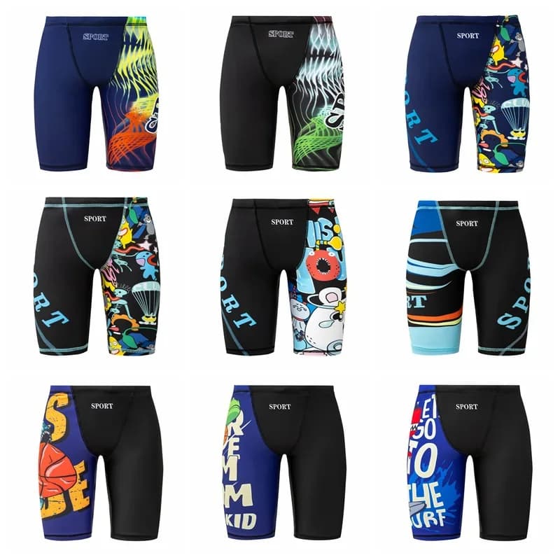 Costume da bagno da uomo 2026: Nuovi pantaloncini da nuoto a tema cartone animato, elasticizzati, ad asciugatura rapida, per adolescenti, ideali per la spiaggia e lo surf
