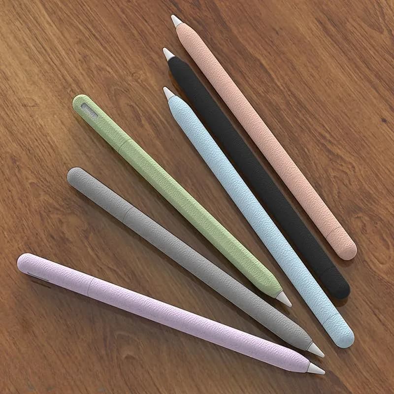 Astuccio per matite Custodia protettiva per stilo per tablet in silicone Tinta unita antiurto per Apple Pencil 1a o 2a generazione o Pencil Pro