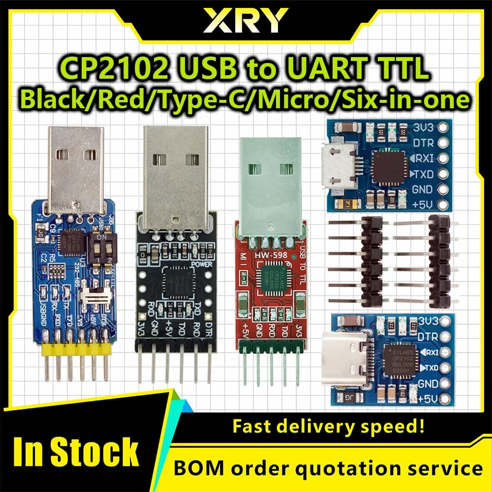 XRY Modulo CP2102 USB a TTL seriale UART para cavo de descarga STC PL2303 Super Brush linea aggiornamento para arduino MICRO USB