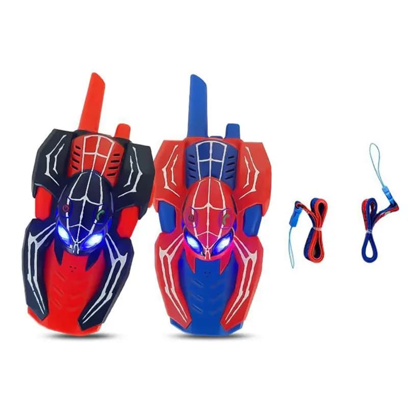 B78B-Adventure Game Walkie-Talkie a Forma di Ragno per Bambini, Confezione da 2, Walkie-Talkie a Lungo Raggio