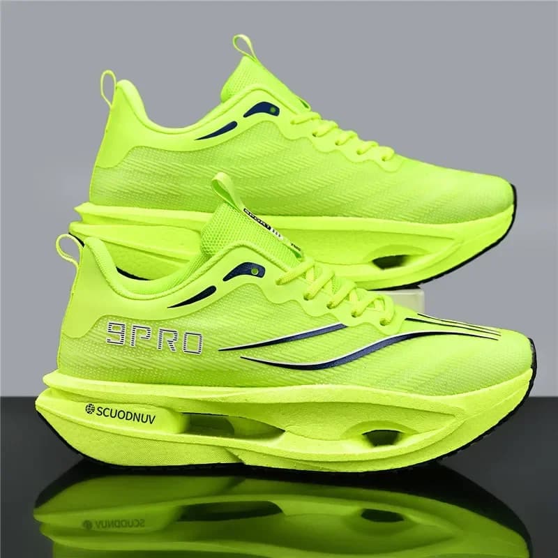 Scarpe da corsa da uomo, sportive, da maratona, con piastra in carbonio, traspiranti, leggere, da donna, comode, atletiche, per il tempo libero, sneakers morbide, da tennis