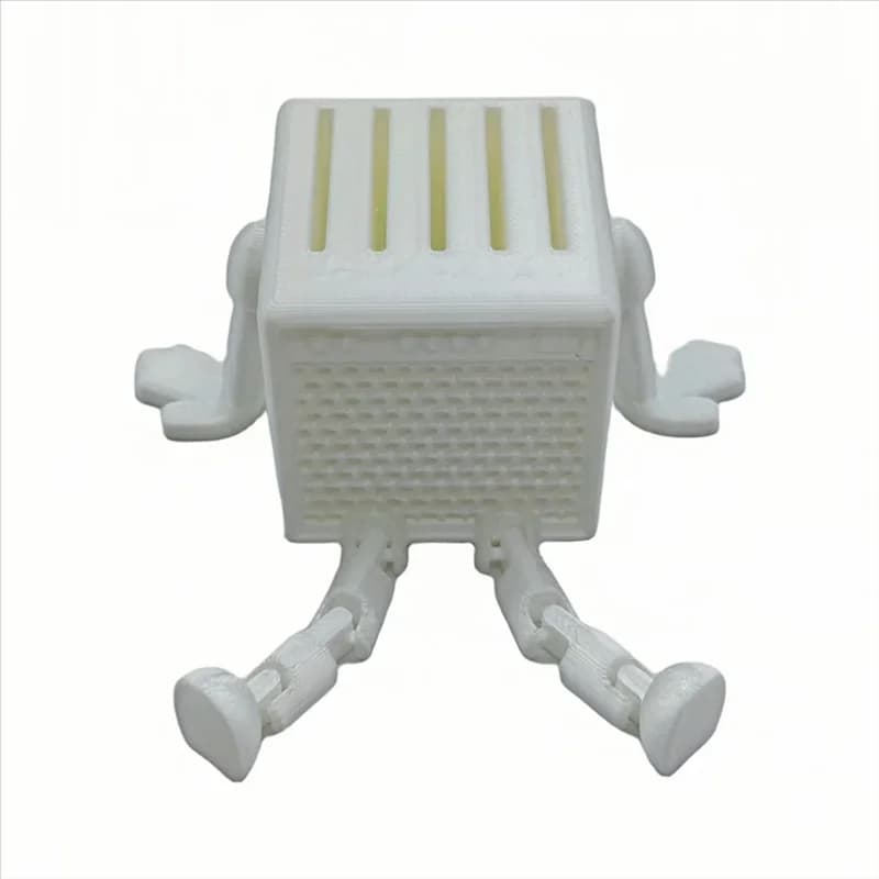 ABKV-Desktop Ornaments Personalized 3D Printed Guitar Pick Storage Box Ukulele Pick Storage Box White