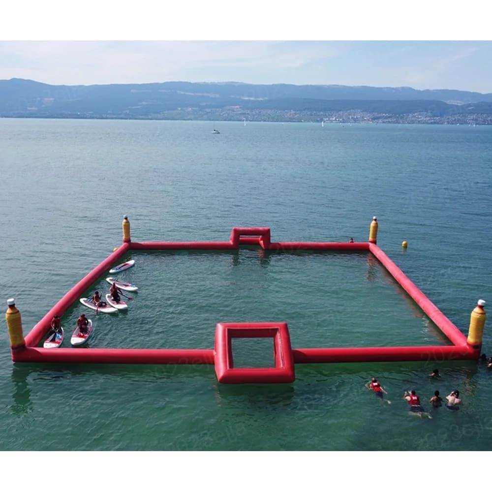 Campo da Calcio/Pallanuoto Gonfiabile Galleggiante per Acqua - Arena Sportiva Gonfiabile per Promozione Vendite