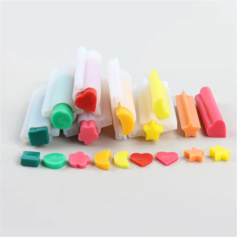 Stampo per candela a forma di stella lunare a forma di cuore Decorazione fatta a mano fai-da-te Stampo per sapone in cera Stampo in silicone per tubo di fiori di pruno Pratico
