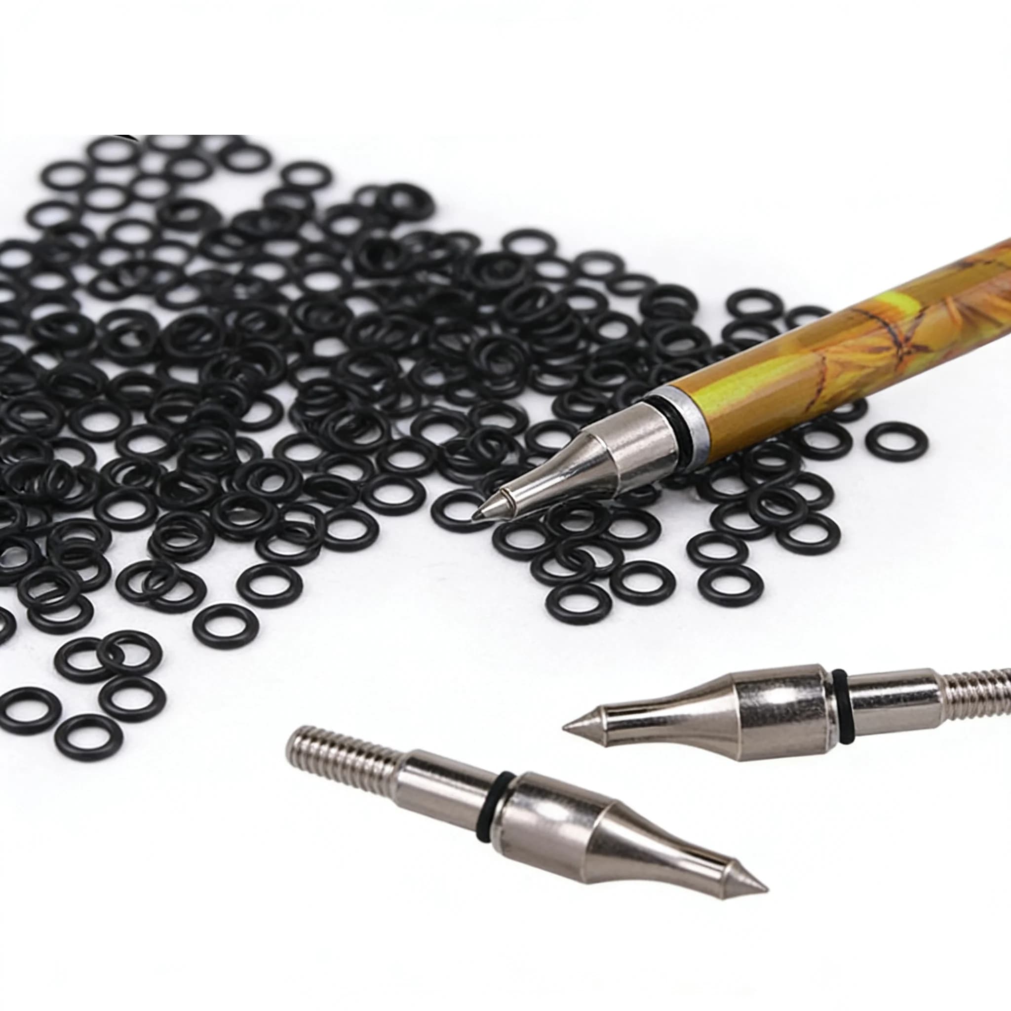 Rubber Anti Slip Anti Loose O-Rings Arrow Tip Washers Gaskets 50/100pcs Archery Accessories for Arrow Points Hunting Shooting