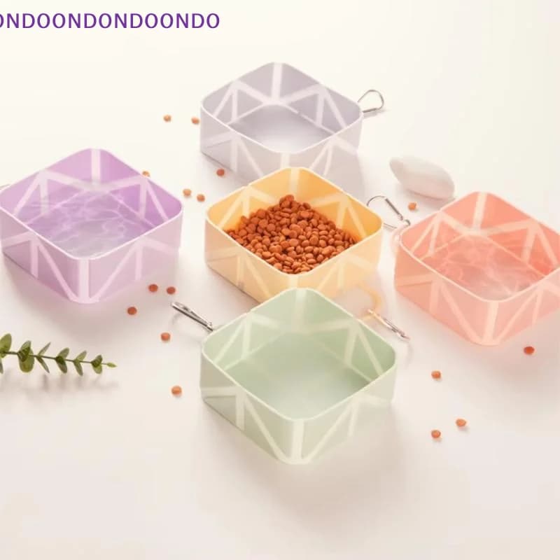 Silicone Collapsible Pet Travel Bowl Leakproof Reusable Food Water Container for Dog Cat Camping Hiking Supplies