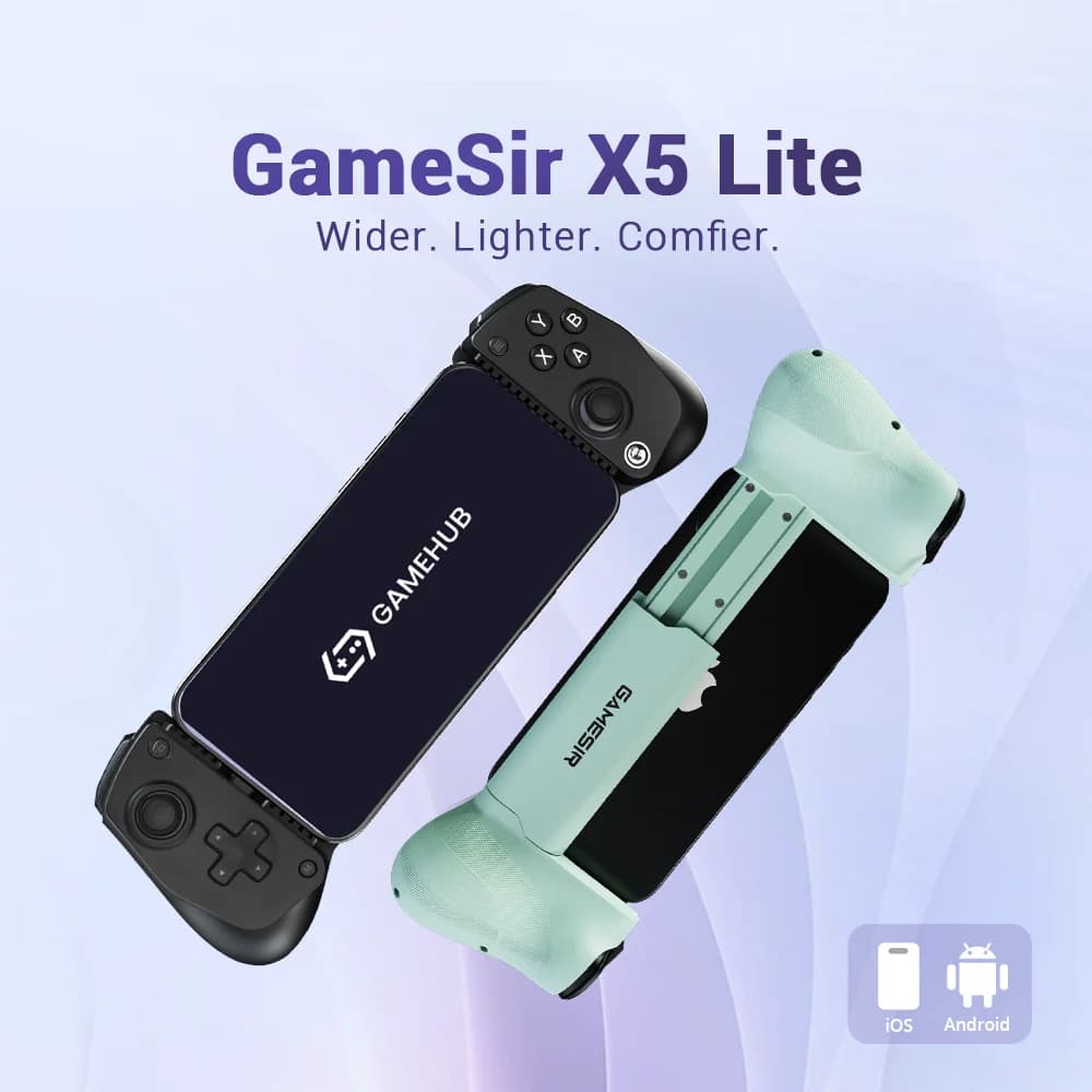 GameSir X5 Lite Mobile Type-C Controller Hall Effect Joystick Portable Gamepad for On-the-Go Play for Android & iPhone 16/15