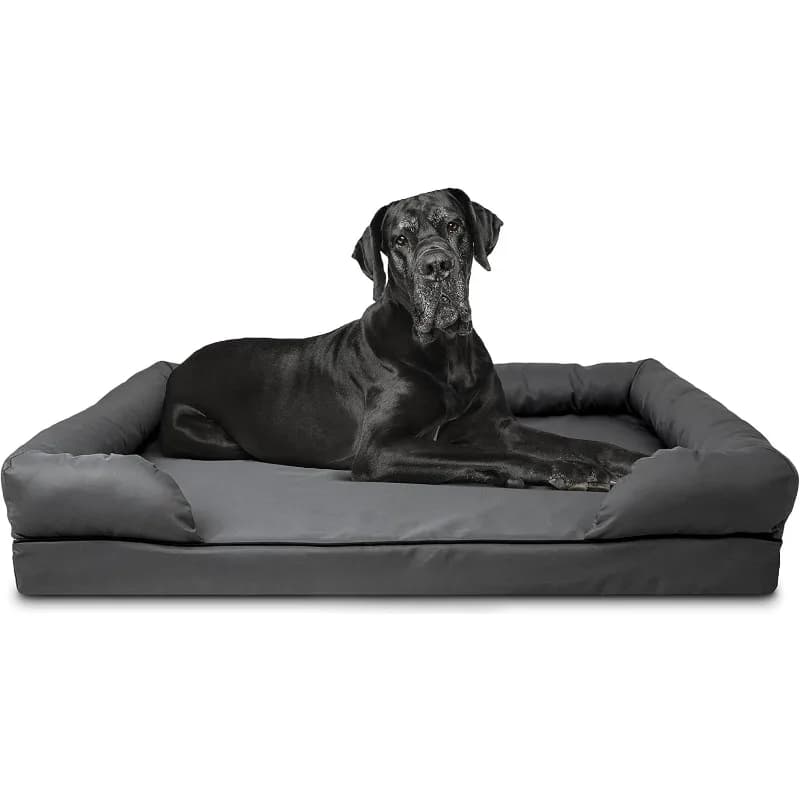 Lettino per cani, Lettino per cani XXL Grigio 51,5x39, Memory Foam, Sollievo dal dolore: Artrite, Displasia anca e gomito, Post Chirurgia, Lameness