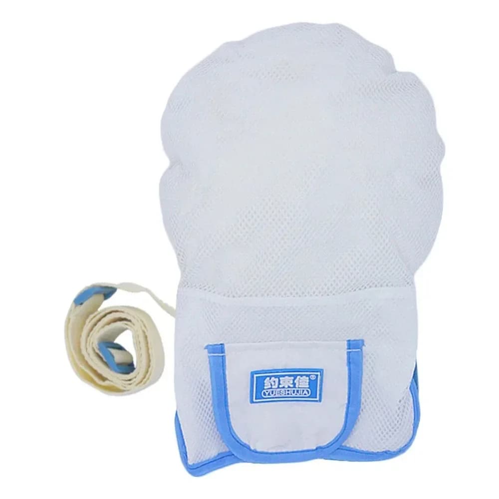 Breathable Control Mitts Durable Mesh Restraint Glove Medical Self‑Injury Prevention Finger Gloves Brace Anti-Slip Hand Gloves
