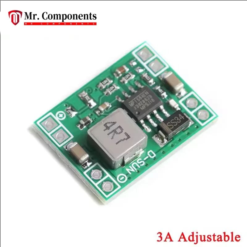 1PCS Ultra-Little DC-DC MP1584 3A 3.3V 5V 9V 12V Adjustable Buck Step Padded Converter Power Module for Arduino LM2596